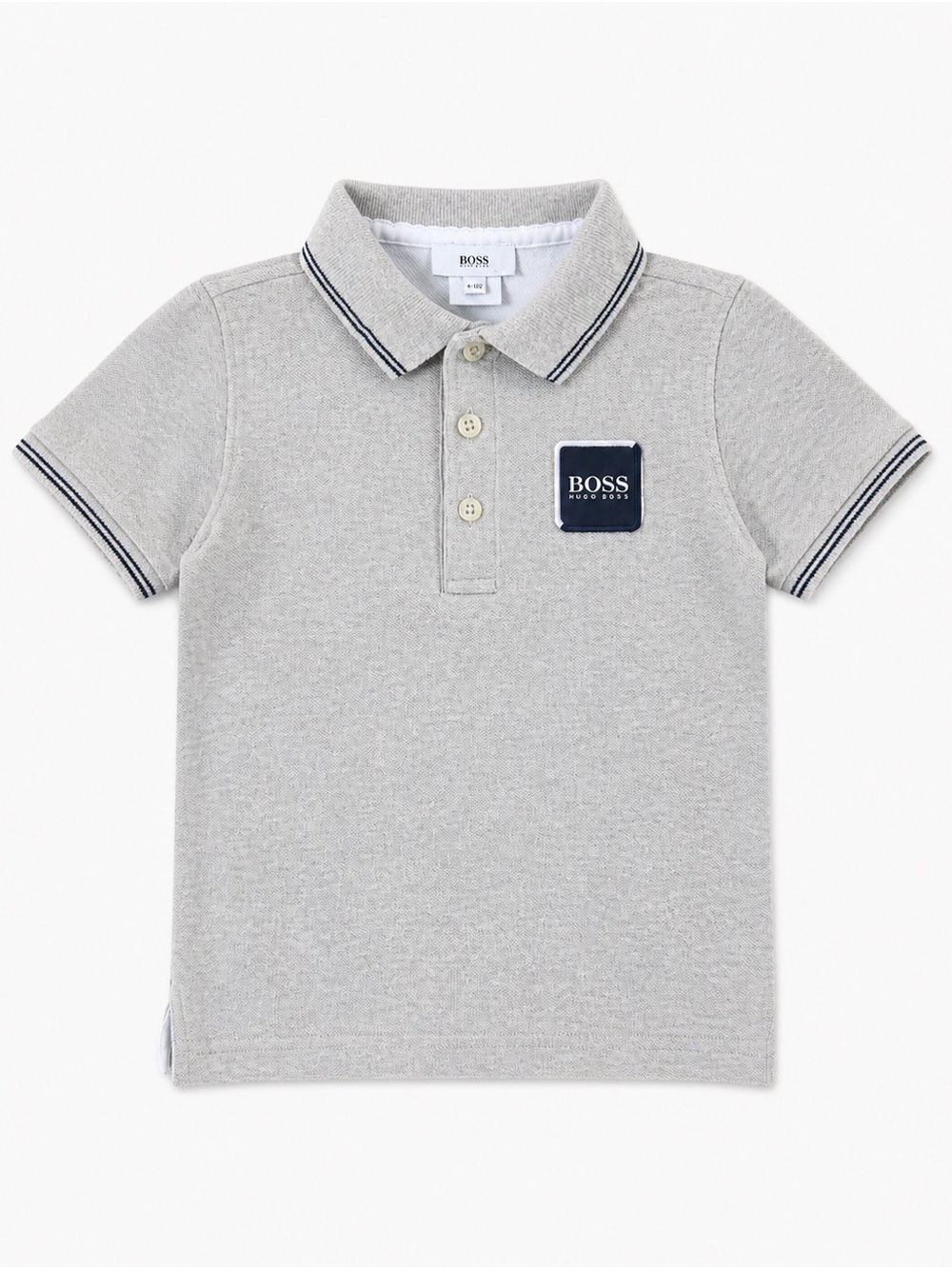 BOSS Hugo Boss Boys Gray Polo Shirt Preppy Designer 4/102
